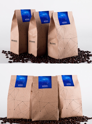 咖啡品牌包装样机图片