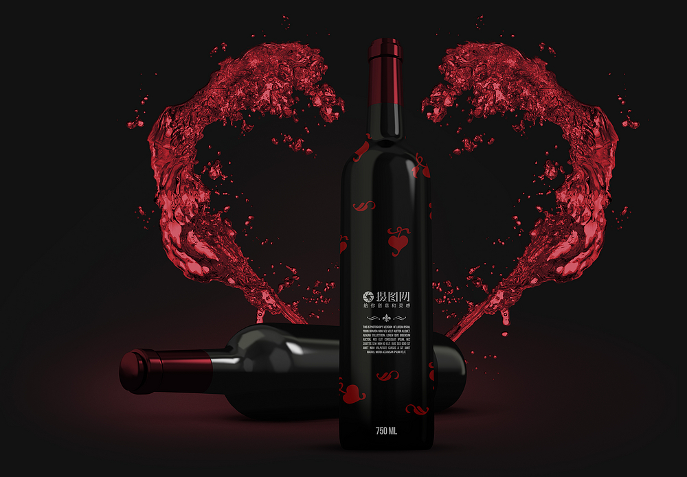 小玻璃瓶海报设计