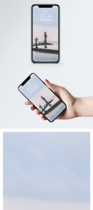 吴淞口航标灯手机壁纸图片