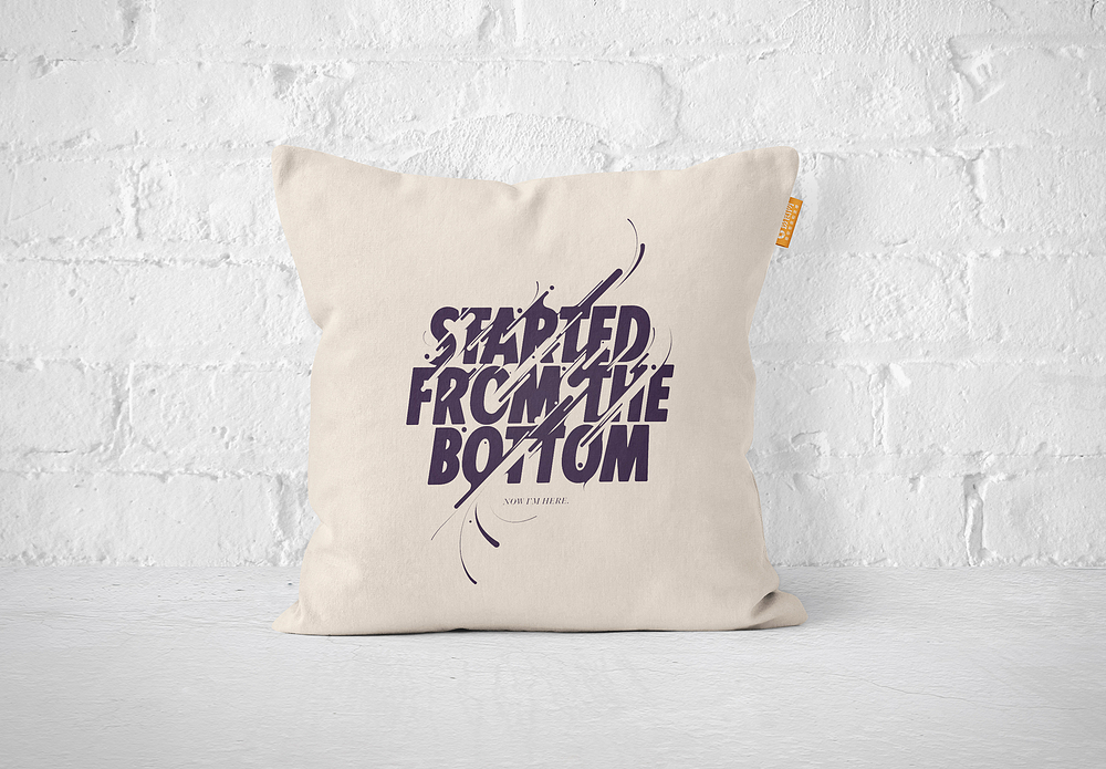 盖章贴图枕头贴图标签样机模板