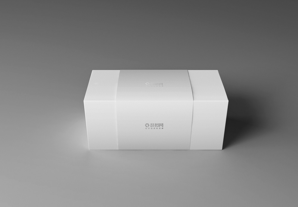 地面白色瓷砖贴图白色礼盒包装样机模板