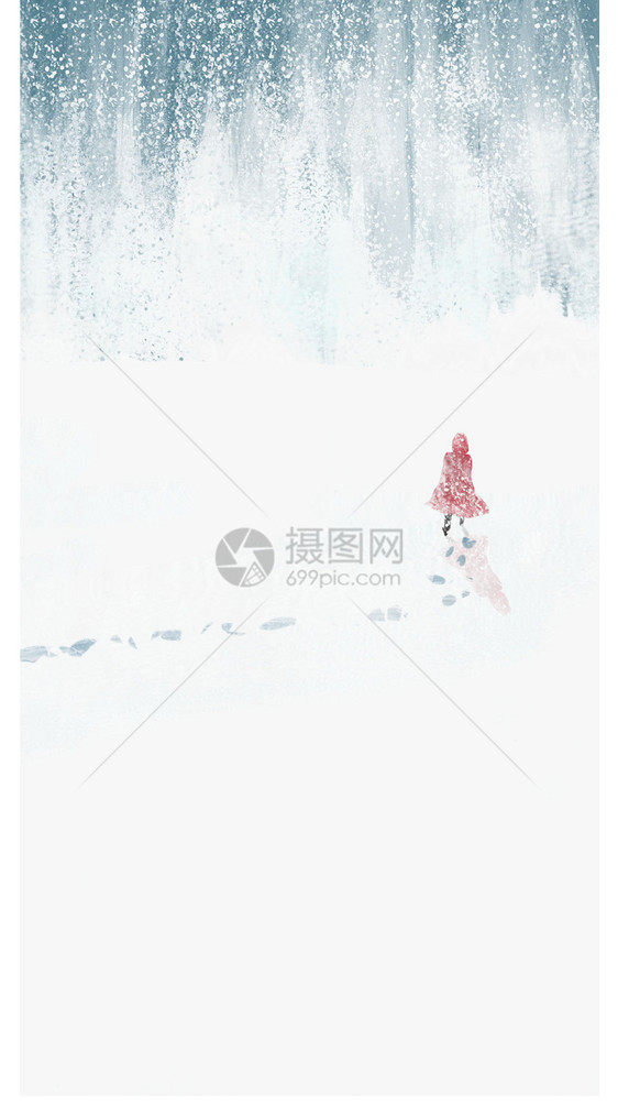 唯美雪景手机壁纸图片