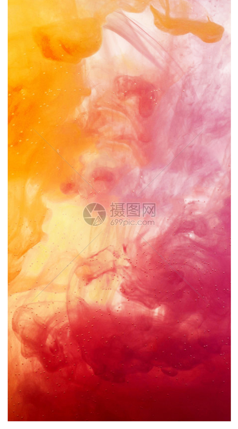 水墨喷溅场景手机壁纸模板素材 正版图片 摄图网