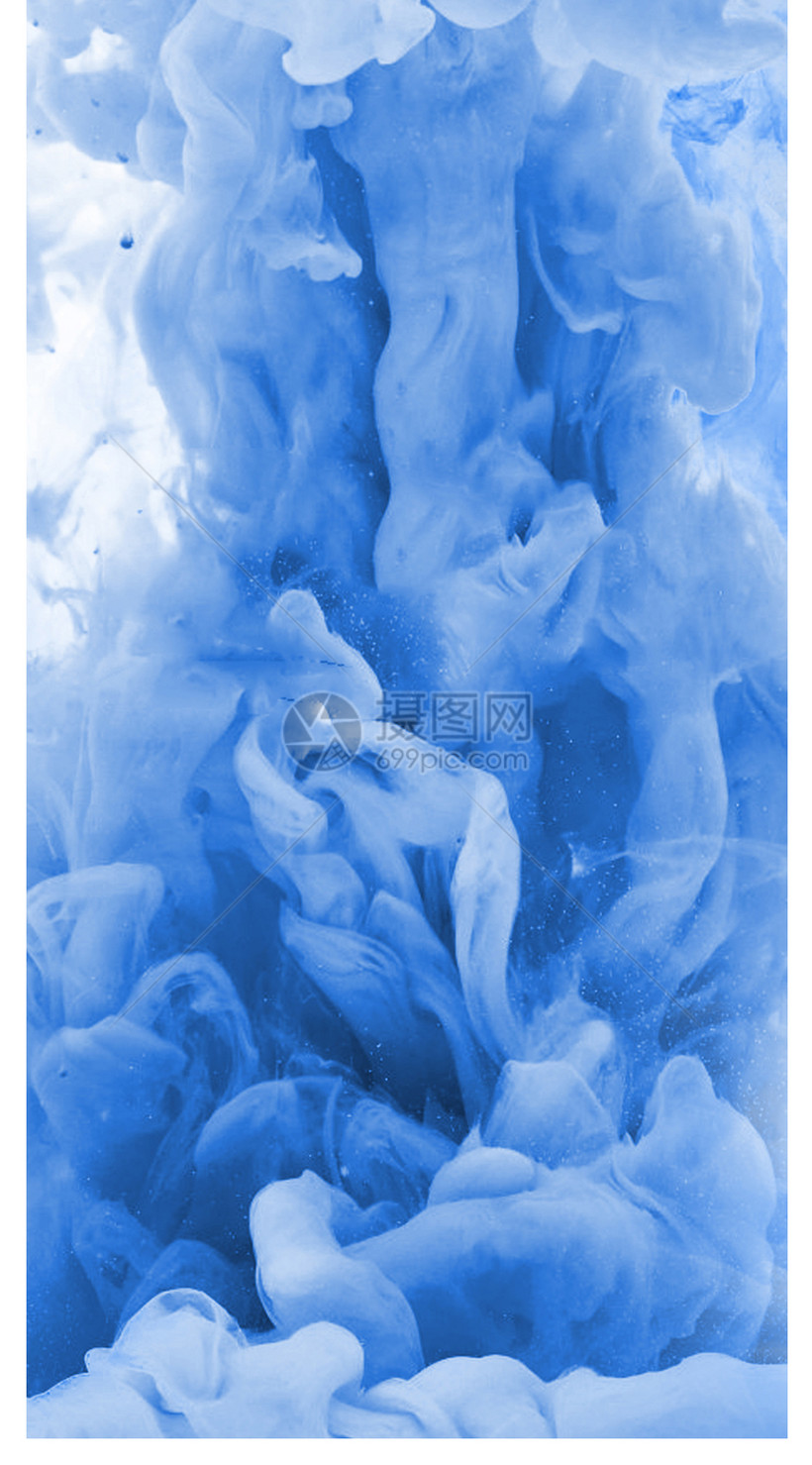 蓝色烟雾手机壁纸模板素材 正版图片 摄图网