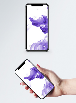 彩色喷雾手机壁纸图片