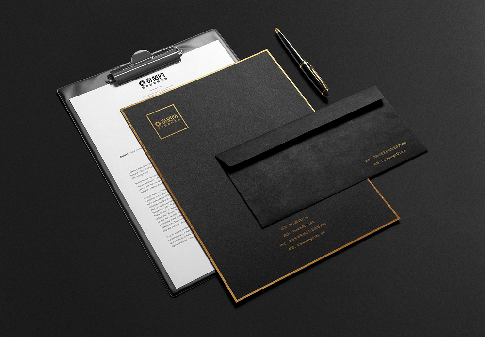 收藏成功    立即下载     模板  |经典黑色vi样机展示