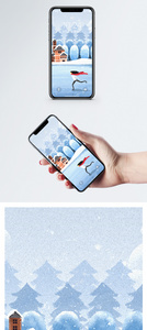 冬天滑冰手机壁纸图片