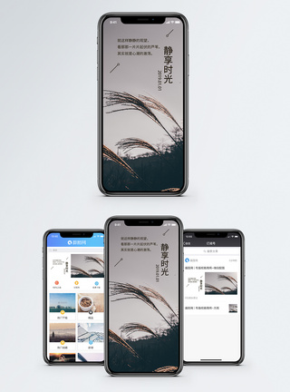 静享时光手机海报配图图片