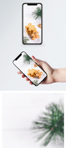 圣诞姜饼手机壁纸图片
