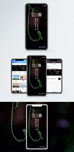 立春手机海报配图图片