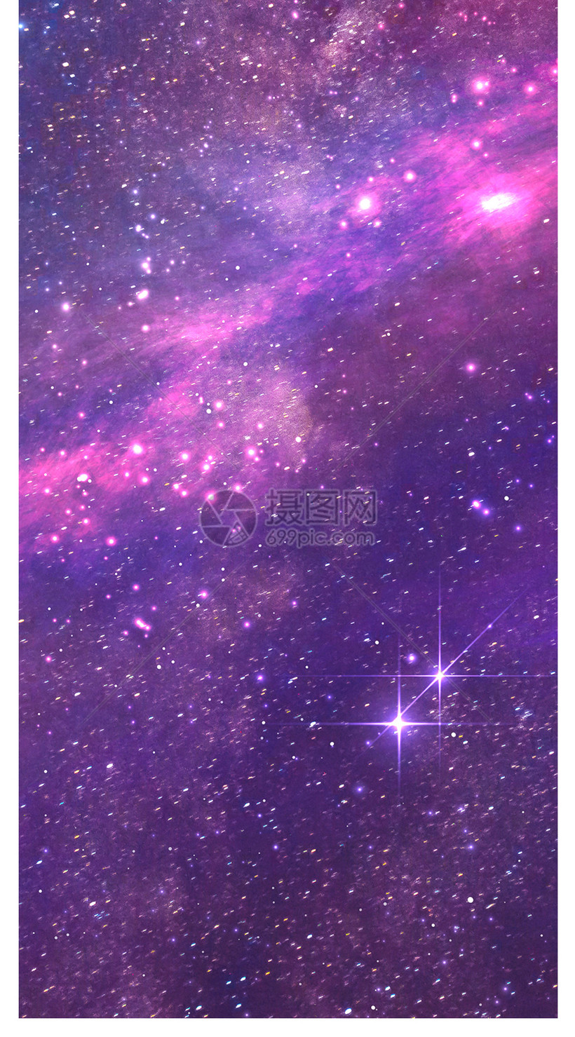 紫色星空手机壁纸模板素材 正版图片 摄图网