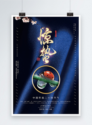 中国传统二十四节气之惊蛰海报图片