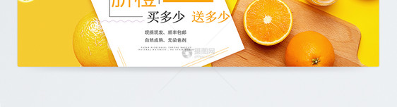 脐橙橙子促销淘宝banner图片
