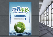 世界水日公益宣传海报图片