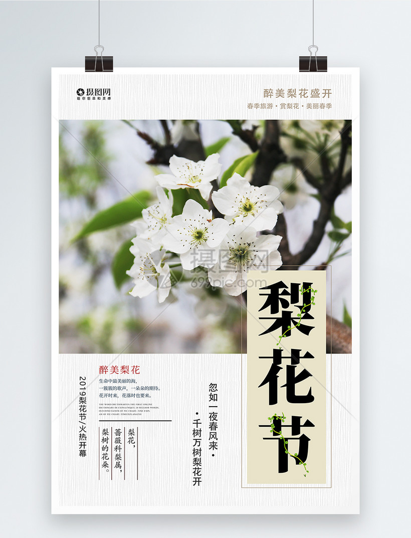 春季赏花梨花节海报模板素材 正版图片 摄图网 春季赏花梨花节海报模板素材 正版图片 摄图网