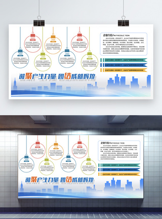 企业文化墙展板图片