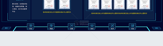 蓝色web端智能管控系统平台界面设计图片