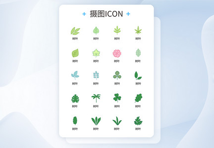 树叶UI设计icon图标图片