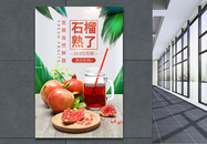 红色简约水果宣传海报图片