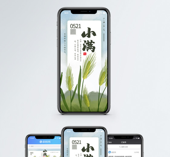小满节气手机海报配图图片