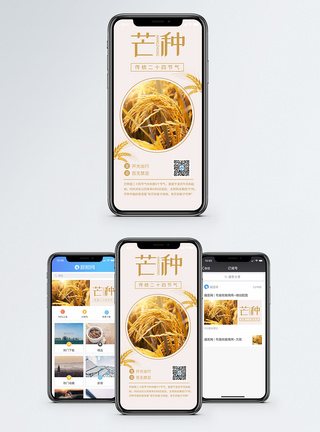 二十四节气芒种手机海报配图图片