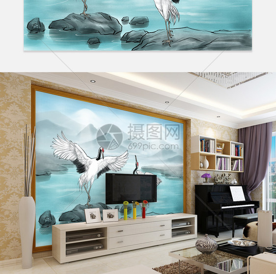 中国风电视背景墙图片
