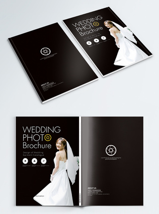 写真婚纱摄影类宣传画册封面图片