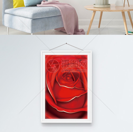 浪漫玫瑰装饰画图片