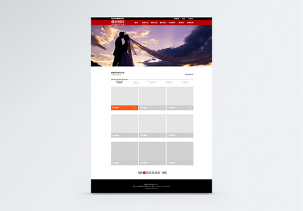 婚纱摄影官网详情页高清图片