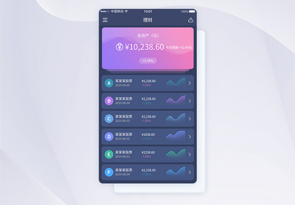 UI设计理财APP界面设计高清图片