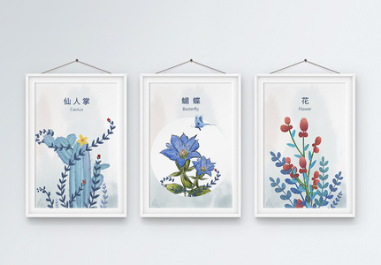 花卉植被装饰画图片