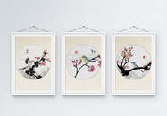 中国风小鸟装饰画图片
