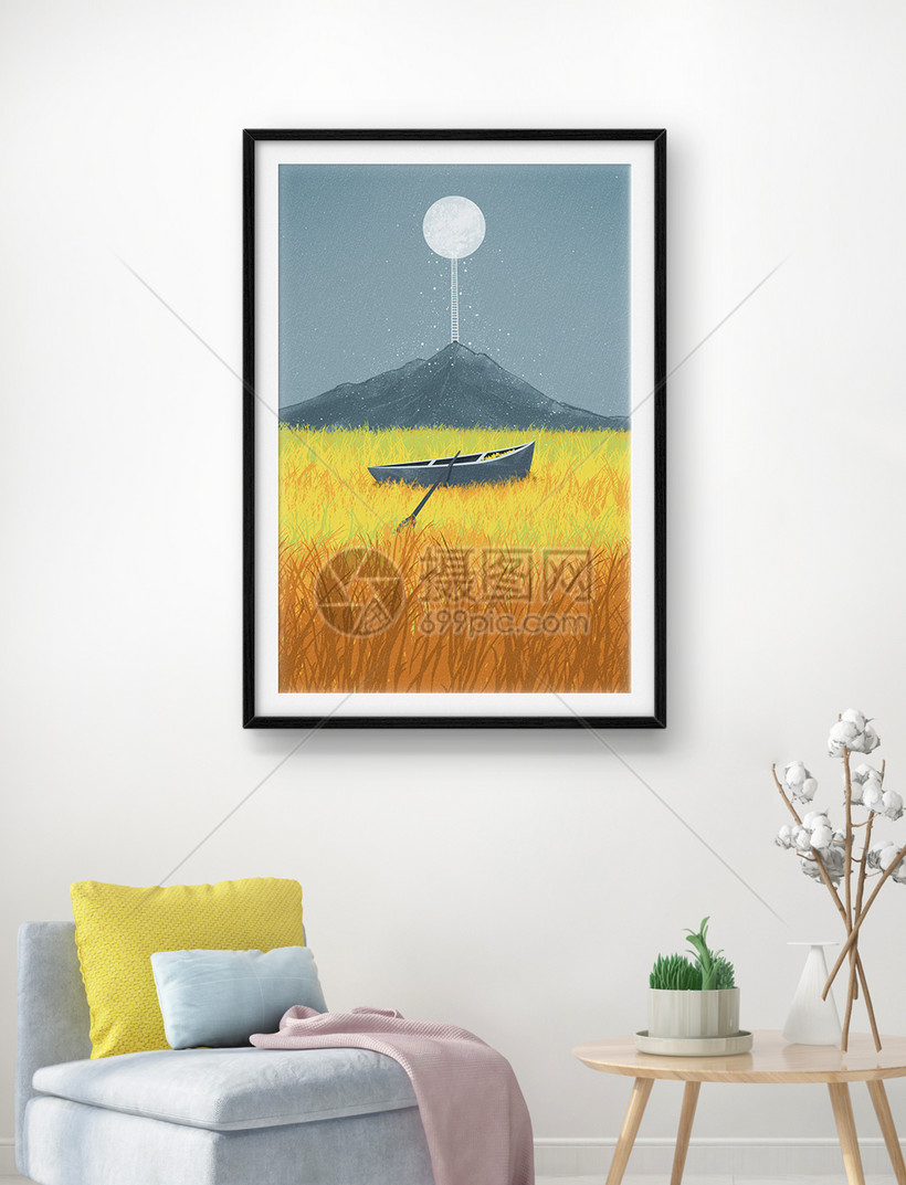 白日梦系列幻想风景装饰画模板素材 正版图片 摄图网