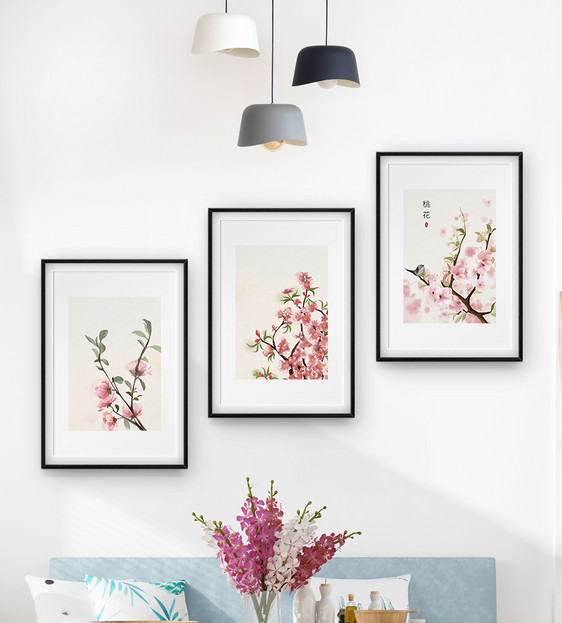 水彩花卉装饰画图片