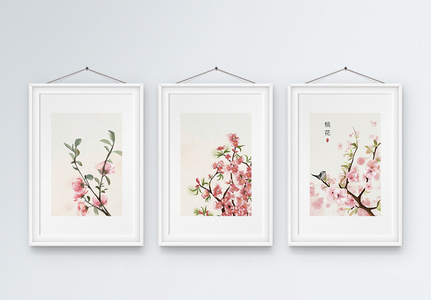 水彩花卉装饰画高清图片