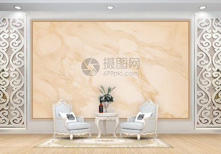 米黄色大理石背景墙高清图片