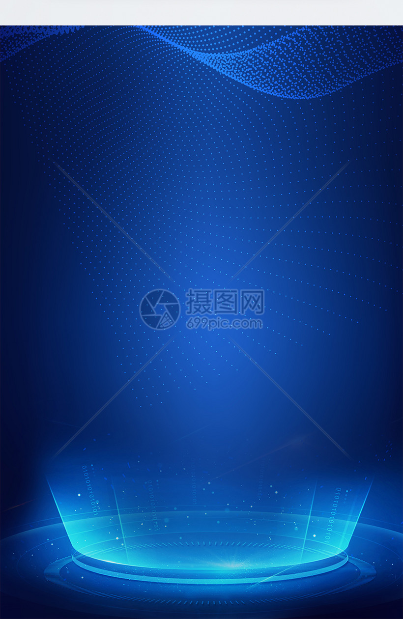 科技大数据海报背景模板素材 正版图片 摄图网