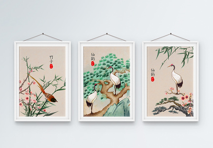 中国风水墨装饰画图片