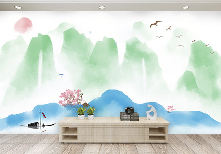 中国风背景墙高清图片