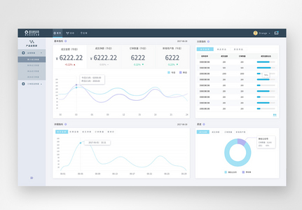 UI设计web端产品运营管理后台首页高清图片