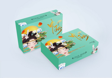 中国风月饼包装礼盒图片
