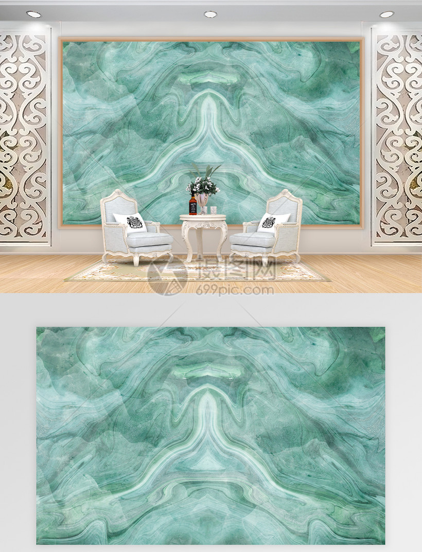 绿色大理石背景墙模板素材 正版图片 摄图网