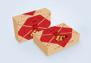 中秋佳节手工月饼礼盒包装设计图片
