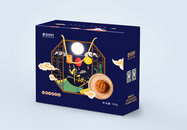 中秋节美味月饼礼盒包装图片