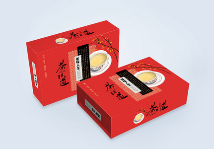 茶叶礼盒包装设计高清图片