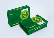 绿色茶叶礼盒包装设计图片