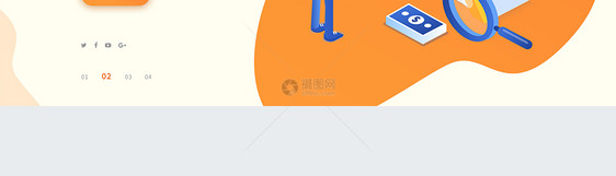 UI设计企业金融理财网站web首页banner图片