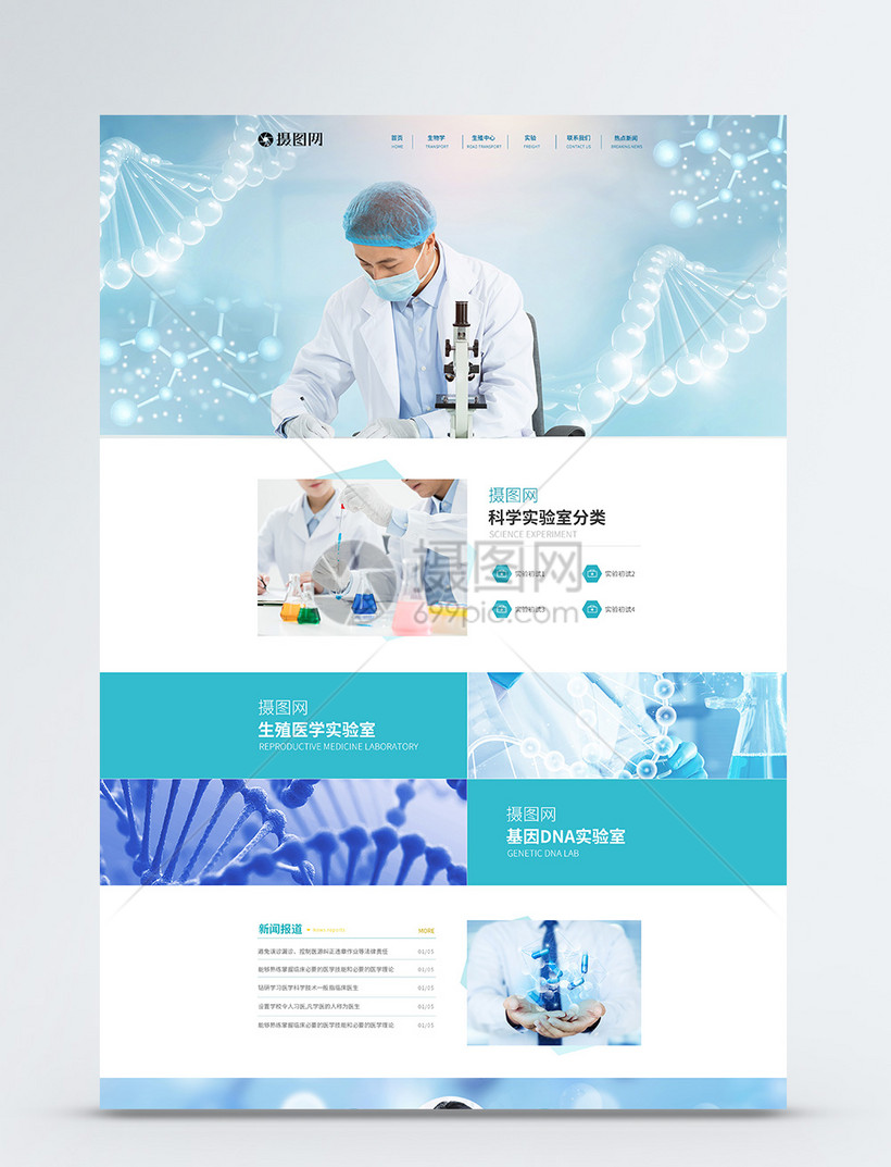 医疗网站官网web详情页图片