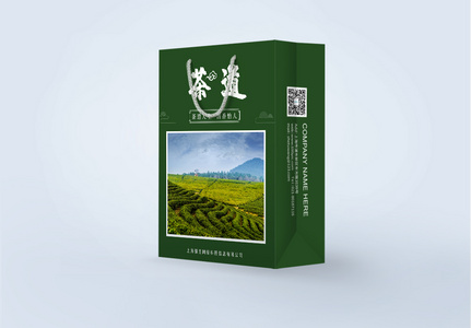 绿色茶道春茶包装设计包装袋图片