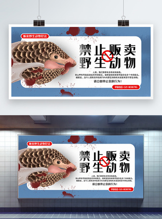 禁止贩卖医生动物公益宣传展板图片